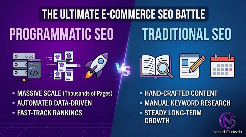 Programmatic seo vs traditional seo for e commerce: What Wins?